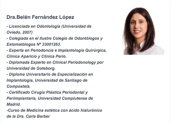 Belén Fernández López. Estudio Dental Uría